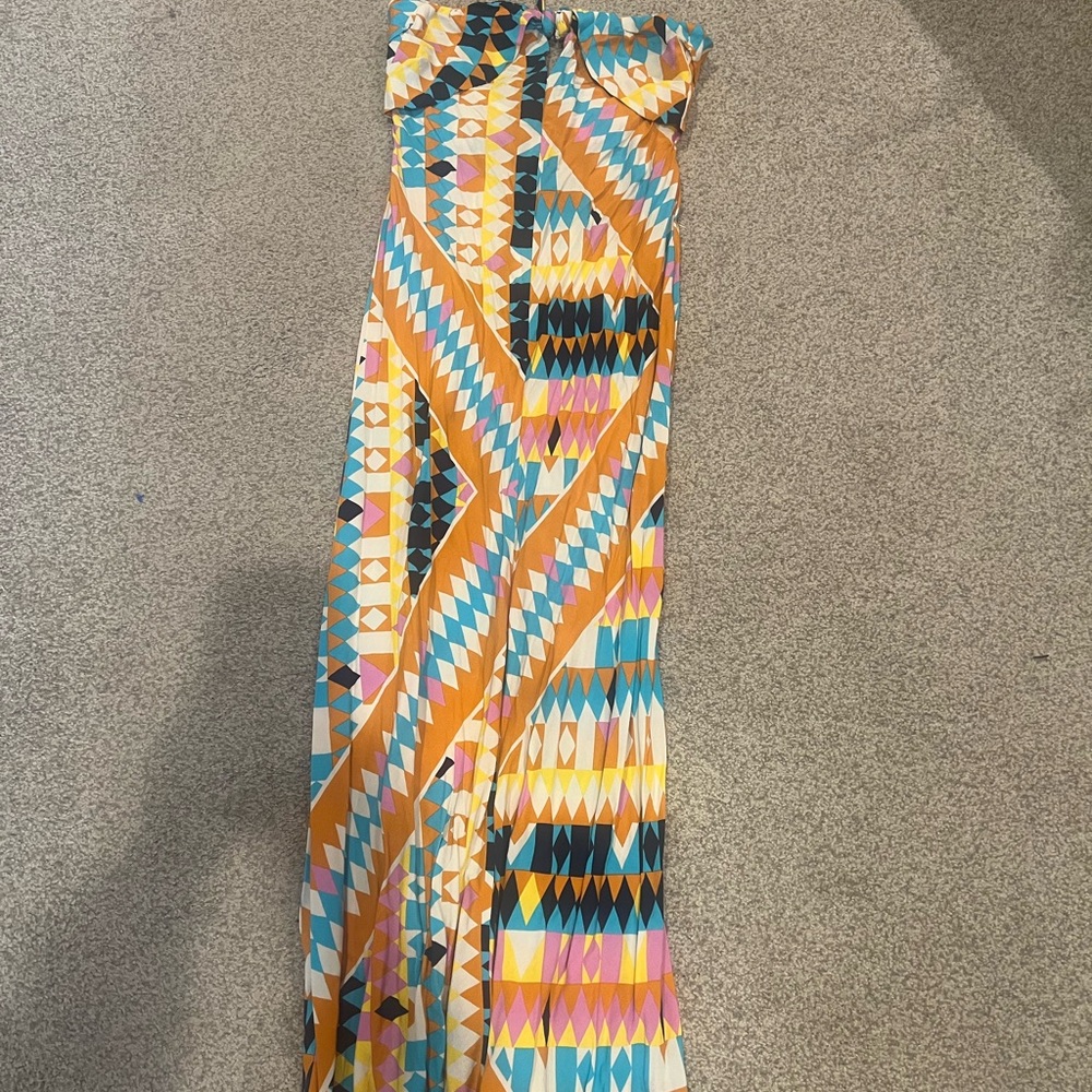 Zara Multicolor Geometric Maxi dress